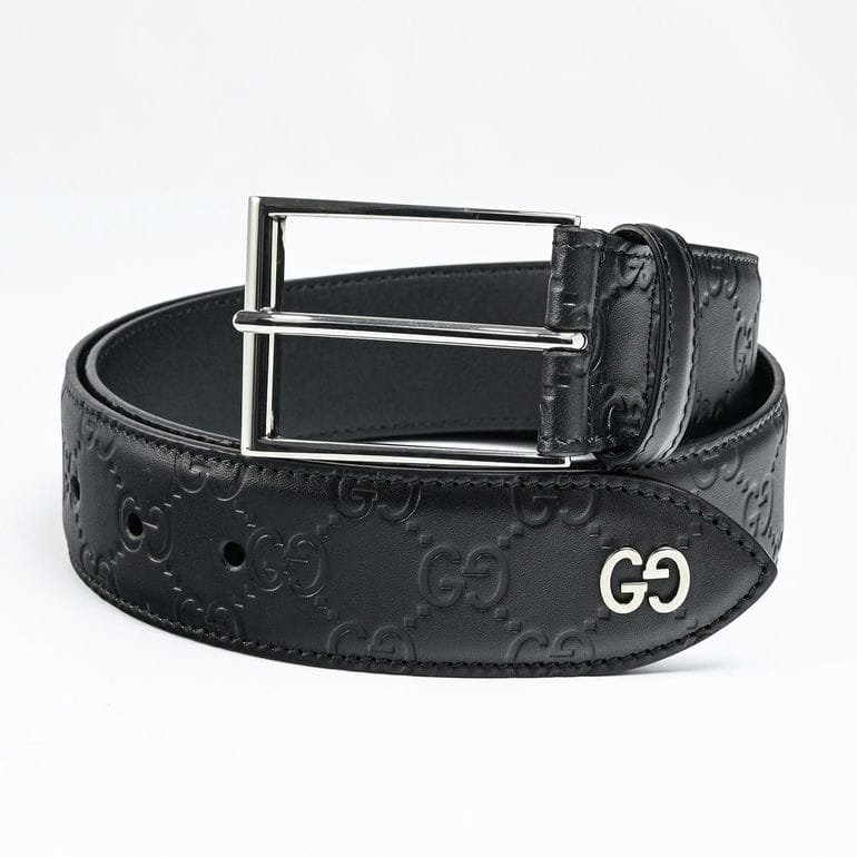 グッチ GUCCI ベルト エンボスGG メンズ シグネチャー 全3サイズ